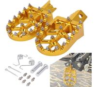 Estriberas Moto Aluminio CNC para Moto 50cc Simson S51 Beta RR 50 Rieju Mrt 50 HM 50 CRF XR CR 50 70 80 100 125 CT200U Mini Bike SSR RFZ Pit Bike-Oro