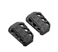 Estriberas Moto Antivibración para Eliminator 500 Motocicleta Pedal Freno Delantero Palanca Reposapiés Pedal Ampliar Almohadilla Extensión Reposapiés Moto(Black)