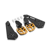 Estriberas Moto Antivibración para XADV para X-ADV 750 2025 Estriberas Pasajero Accesorios Motocicleta Soporte Pedal Trasero Reposapiés Plegables Reposapiés Moto(Yellow)