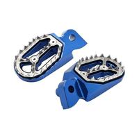 Estriberas Moto Antivibración para YZ65 YZ85 YZ125 YZ125X YZ250 F/FX/X YZ450F/FX WR250F WR450F WR/YZ 400 426 para Tenere 700 Apoyapiés Pedales Reposapiés Reposapiés Moto(Blue)