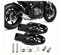 Estriberas Moto CNC para Vespa GTS 300 HPE 2019-2026 | aluminio mecanizado robusto,plataforma ancha descanso,superficie dentada agarre firme,montaje directo facil resistencia