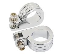 Estriberas Moto El pie de la carretera motocicleta Chrome pega el reposapiés 32 38m m del protector motor(38mm clamps)