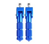 Estriberas Moto Enduro1 Par De Reposapiés para Motocicleta, Scooter, Universales para Vehículos Eléctricos, Ciclomotores Y Motocross(Blue)