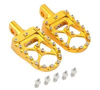 Estriberas Moto para CRF 1000L Africa Twin/CRF 1100L, Antideslizante Aluminio Reposapiés Compatible con La Mayoría de Las Motocicletas,E/Yellow