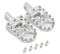 Estriberas Moto para Freewheeler/Servi-Car/Tri Glide Ultra Classic/Street Glide Trike, Antideslizante Aluminio Reposapiés Compatible con La Mayoría de Las Motocicletas,D/Silver