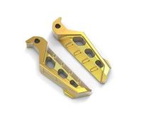Estriberas Moto Para NMAX155/XMAX300/NVX155/AERO R1/R3/MTO3 2 Reposapiés Traseros Aluminio Motocicleta Pedales Traseros(Oro)