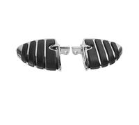 Estriberas Moto Para Sportster Para Iron Para Touring Para Custom Para Dyna Para Fat Bob Para Softail Para Fat Boy 1 Par Estriberas Traseras Pasajero Motocicleta(E Chrome)