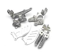 Estriberas Moto para Suzuki para GSXR 1000 para GSXR1000 2009-2017 Soporte De Reposapiés Delantero De Motocicleta Reposapiés Moto(Silver)