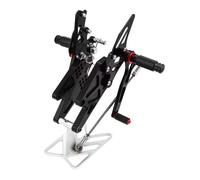 Estriberas Moto Para YZF R25 R3 YZF MT-03 MT03 R3 MT-25 MT25 2014 2015 2016 2017 2018 2019 2020 Reposapiés Trasero Ajustable CNC Reposapiés Moto