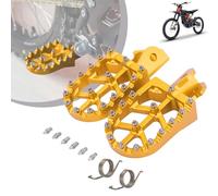 Estriberas Moto,Reposapiés Aluminio CNC con Resortes Oro