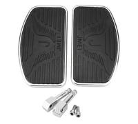 Estriberas Moto Reposapiés delantero de pasajero trasero ajustable negro for motocicleta, reposapiés for conductor, clavijas suelo, universal(Rear)