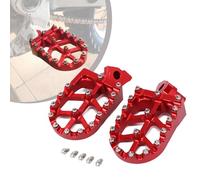 Estriberas Moto,Reposapies Motocicleta de Aluminio CNC Rojo