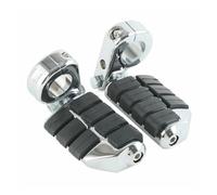Estriberas Moto Reposapiés Universales Para Motocicleta Para Kawasaki Para Suzuki 1,25" 32 Mm Para Barra Protección Carretera Pedales Reposapiés(FootPegs Black)