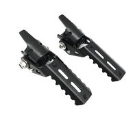Estriberas Moto Uso apto for BMW F800GS Adventure S1000XR F750GS F850GS C400X C400GT motocicleta carretera pie delantero clavijas reposapiés plegables abrazaderas 22-25mm ReposapiéS Para Moto(Noir)