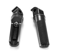 Estriberas Motocicleta Compatible Con Yamaha Para FJ-09 2015-2017 Para FZ-07 Para FZ-09 2014-2018 Para FZ-10 2016-2018 Reposapiés Traseros Pasajero(Black)