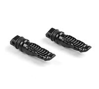 Estriberas Motocicleta Modificación De Motocicleta, Apoyapiés Traseros Aluminio Para Pasajero, Pedales, Reposapiés, Pedal Reposapies Moto(Negro)