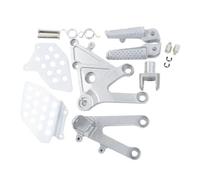 Estriberas Motocicleta Para CBR600RR Para CBR 600RR 2003 2004 2005 2006 Reposapiés Delantero Del Conductor De La Motocicleta Clavijas Pie Reposapies Moto(Plata)