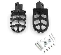 Estriberas Motocicleta Para CR125 CR250 CR230 CR500 CR450R Para CRF125 Para CRF250 Motocicleta CNC Reposapiés Pedales Pit Bike Pedal Poses Pies Reposapies Moto(Negro)