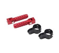 Estriberas Motocicleta Para NC700S NC700X NC750S NC750X Abrazaderas De Estribo Plegables Delanteros Reposapiés Pedales Reposapies Moto(Red)