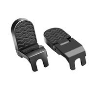Estriberas Motocicleta Reposapiés Plegables Para Motocicleta Aleación Aluminio Negro Juego Pedales Traseros Piezas Bicicleta MTB 1 Par