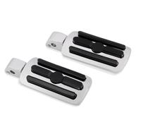 Estriberas para Breakout para FXBRS 2018-2020 para FXBR 2018,2023-2026 para Deluxe para FLDE 2018 Clavijas De Pie Traseras para Pasajero Reposapiés(C Chrome Rear)