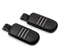 Estriberas para Breakout para FXBRS 2018-2020 para FXBR 2018,2023-2026 para Deluxe para FLDE 2018 Clavijas De Pie Traseras para Pasajero Reposapiés(A Black Rear)