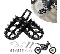 Estriberas para motocicleta, kit modificado de repuesto de pedal CNC duradero para Sur-Ron Surron Ultra Bee, bicicleta de cross eléctrica, color negro