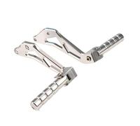 Estriberas para Segway X260 X160, Accesorios Eléctricos Modificados para Motocicleta, Pedal De Clavijas Traseras De Aluminio para Pasajero Reposapiés(Silver)