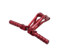 Estriberas para Segway X260/X160 para Motocicleta Eléctrica, Moto De Cross CNC, Reposapiés Trasero para Pasajero, Pedal Plegable Reposapiés(Red)