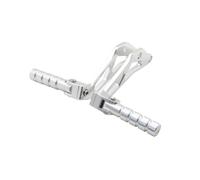 Estriberas para Segway X260/X160 para Motocicleta Eléctrica, Moto De Cross CNC, Reposapiés Trasero para Pasajero, Pedal Plegable Reposapiés(Silver)