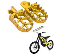Estriberas para Sur Ron Estriberas Moto, Reposapies Moto, Pedales de Moto para CRF150F 2003-2019,CRF230F 2003-2019, Sur Ron S/X, CRF250F 2019-2024, XR150L 2015-2024, XR125L 2010-2015, Oro