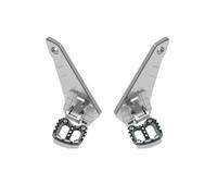Estriberas para XADV 750 2021 2022 2023 2024 2025 Accesorios Modificados para Motocicleta Apoyapiés Traseros Plegables para Pasajero Reposapiés(Silver Titanium)