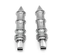 Estriberas Pasajero Moto para Suzuki Boulevard para Intruder S83 para VS1400 para Marauder 800 para VZ800 Piezas Motocicleta Estribera Bambú con Punta Reposapiés Moto