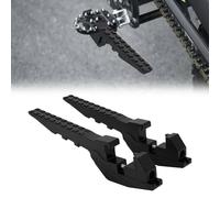 Estriberas Pasajeros Moto,Alargador Reposapiés CNC-Negro