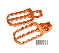 Estriberas Pedales reposapiés anchos motocicleta, para KT&M 125, 200, 250, 300-500, EXCEXCF, XC, XCF, SX, SXF, 17-2022 delanteros piloto(Orange)