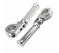 Estriberas Pie Motocicleta Reposapiés para motocicleta de 32 mm con abrazaderas de junta tórica para barra de protección, reposapiés para carretera, reposapiés plegables