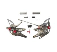 Estriberas Pie Motocicleta Reposapiés traseros ajustables CNC para YZF R1 2005-2006, estriberas traseras para motociclista YZF-R1 2005 2006