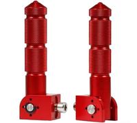Estriberas plegables de aluminio CNC de 12 mm, color negro (rojo)