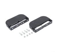 Estriberas plegables de metal antideslizantes para motocicleta, para tubo de parachoques de 20-25 mm, ajuste para conducción todoterreno y viajes diarios, negro (B)