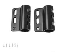 Estriberas plegables para motocicleta con antideslizante para superficie para tubos de protección de 20-25 mm, reposapiés de servicio para bicicletas eléctricas y scooters, acabado negro (A)