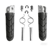 Estriberas Reposapiés para CB400 para CB 400 para VTEC 1999-2013 para Versiones para Hornet 250 2001-2004 Reposapiés Delantero Trasero Motocicleta Pedal Reposapiés Pedali Poggiapiedi(Fornt)