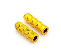 Estriberas Reposapiés Reposapiés Plegable De Aluminio Universal para Motocicleta Juego Trasero De Reposapiés Pedal De Clavija 8mm 6mm Pedali Poggiapiedi(Yellow)