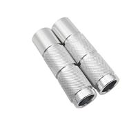 Estriberas Reposapiés universales M8 CNC para Motocross, ATV, Motocicleta, Bicicleta, Scooter, Accesorios para Moto de Cross, Pedales Reposapiés(Silver)