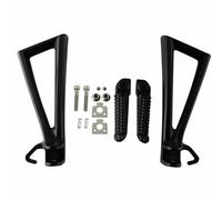 Estriberas Traseras Compatible Con Yamaha Para YZF-R6 2006 2007 2008 2009 2010 2011 2012 2013 2014 2015 2016 Juego De Soportes Para Reposapiés Trasero De Pasajero De Motocicleta(Matte black)