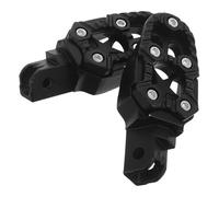 Estriberas Traseras de Motocicleta para Pasajero, Aleación Aluminio Negro