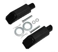 Estriberas traseras de pasajero para motocicleta Honda CB500F y CBR500R y CB500X 2013-2018, compatible con CB400X y CBR300R y CB300F 2015-2022, goma de aluminio negro y plateado