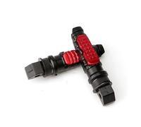 Estriberas universales para motocicleta, 2 unidades, para pasajero, reposapiés, scooter, pedal de moto