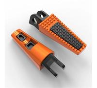 Estribo Accesorios Para Pedales Y Estriberas De Motocicleta Para Harley, Para Davidson Para Pan America 2020, 2021, 2022, 2023 2024 Reposapiés Delantero Para(Orange)