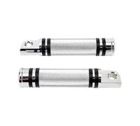Estribo de motocicleta delantero Para Softail Slim Fat Boy Para Street Bob Sport Glide FXDR 2018 2019 2020 Clavijas De Pie Pedal Reposapiés Trasero Delantero Motocicleta(Silver)