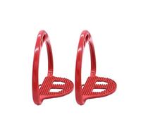 Estribo Estribo de carreras silla montar Pedal seguridad antideslizante Suministros ecuestres Luz for caballos for una mayor al(RED)